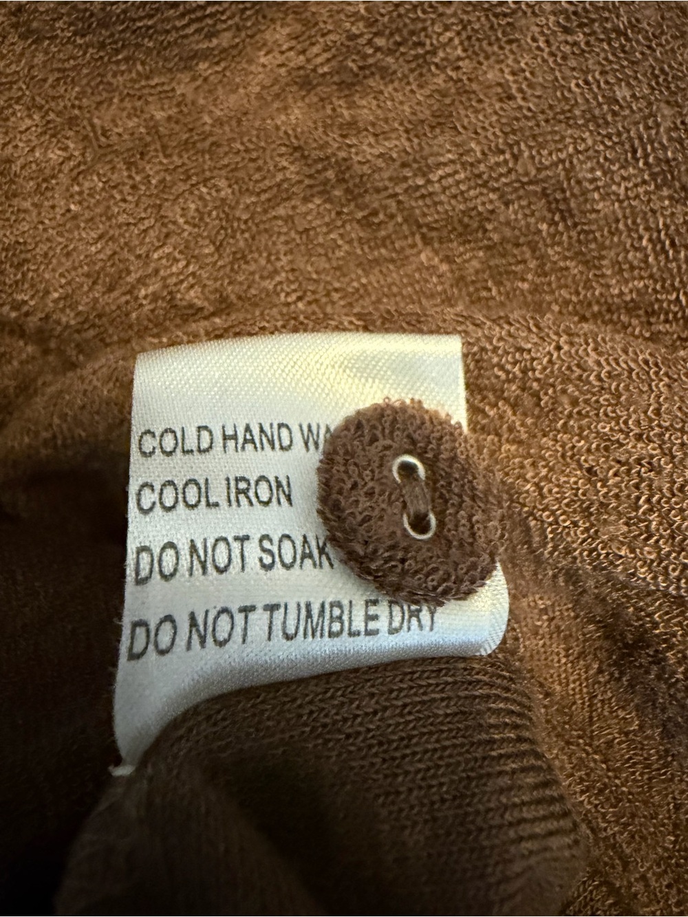 Princess Polly XS Relaxed Brown Hooded Terry Cloth Romper - Picture 8 of 12